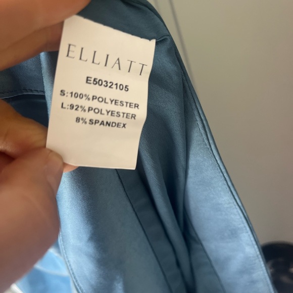 $248 Elliatt Revolve Cassini Midi Dress in Blue One Shoulder Gown Size XS - Picture 3 of 7